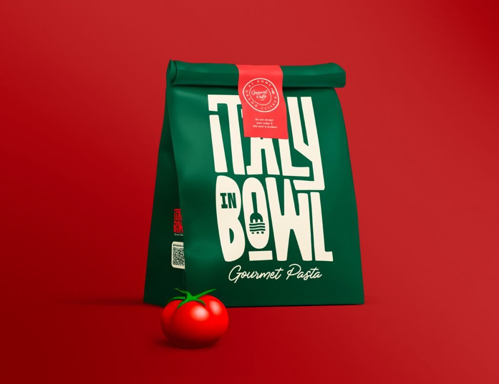 Italy In Bowl Paper Bag